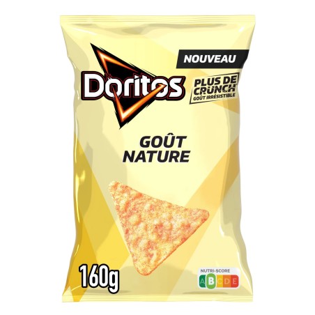 DORITOS Chips tortilla goût nature - 160g