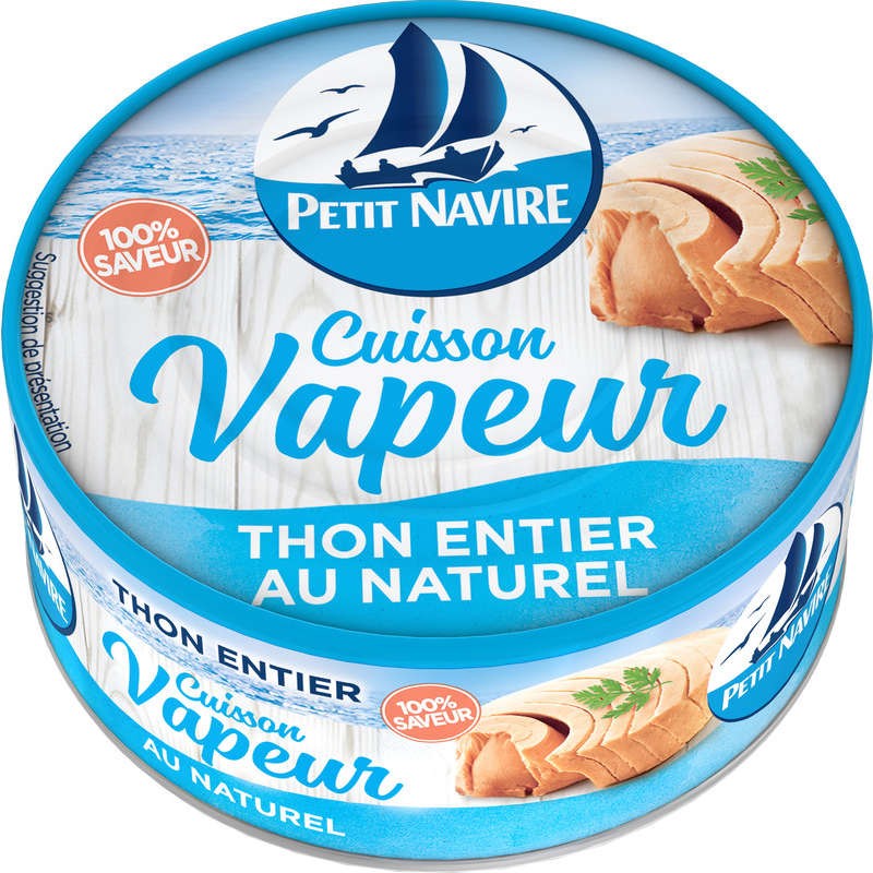 PETIT NAVIRE Thon nature cuisson vapeur - 130g