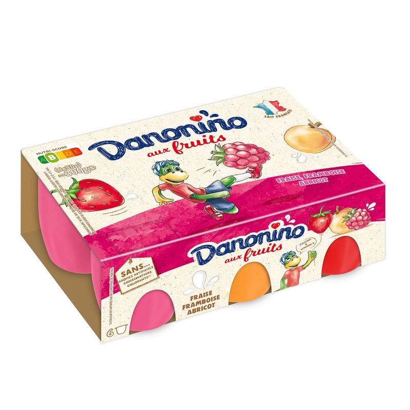 DANONE Danonino aux fruits Panaché - 6x50g