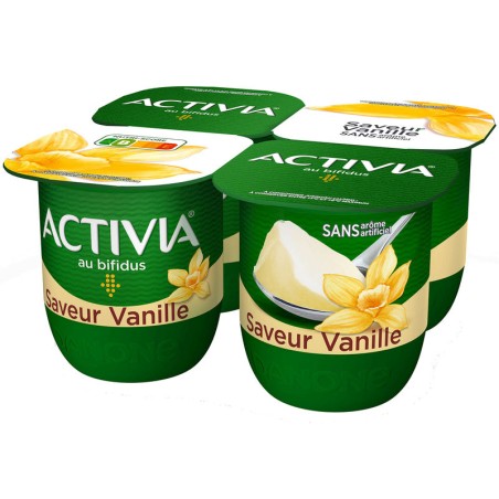 DANONE Activia Saveur Vanille - 4x125g