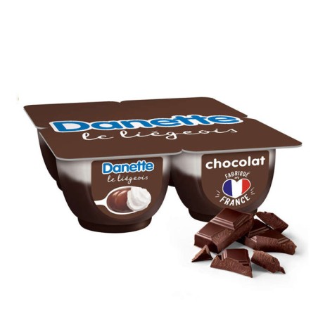 DANONE Danette Liegeois Chocolat - 4x100g