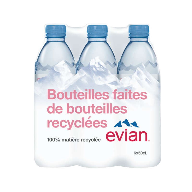 EVIAN Eau minérale - 6x50cl