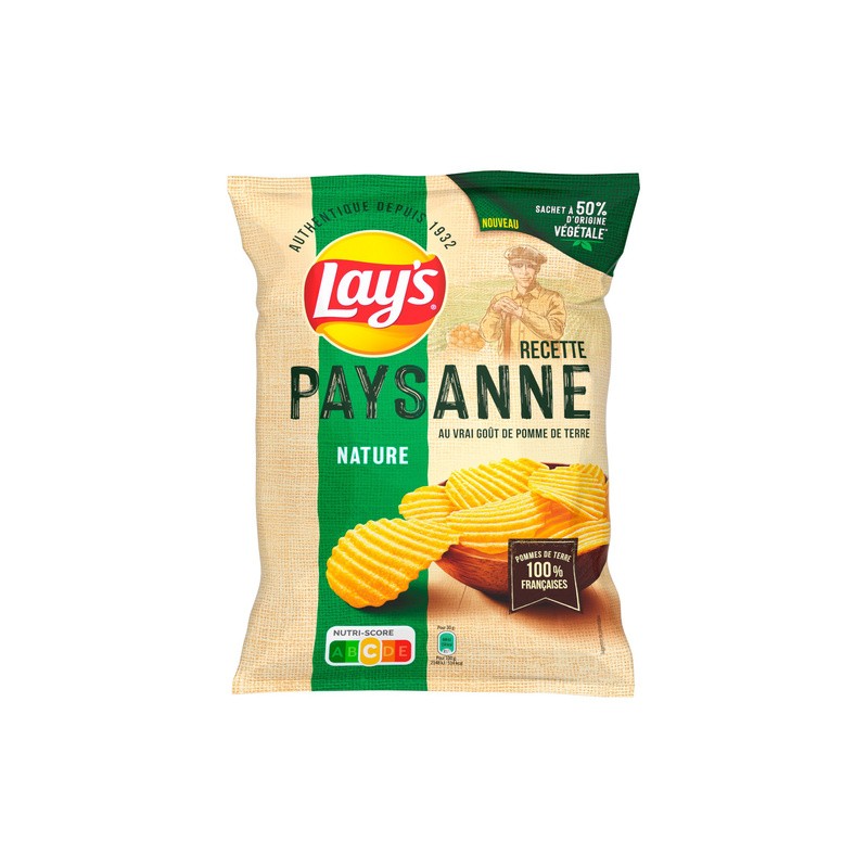 LAY'S Chips paysannes natures - 155g