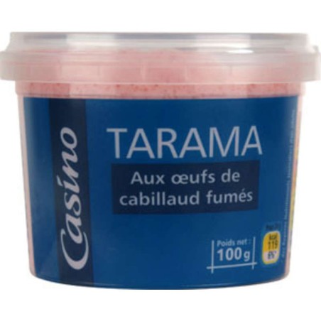 CASINO Tarama aux oeufs de cabillaud fumés - 100g