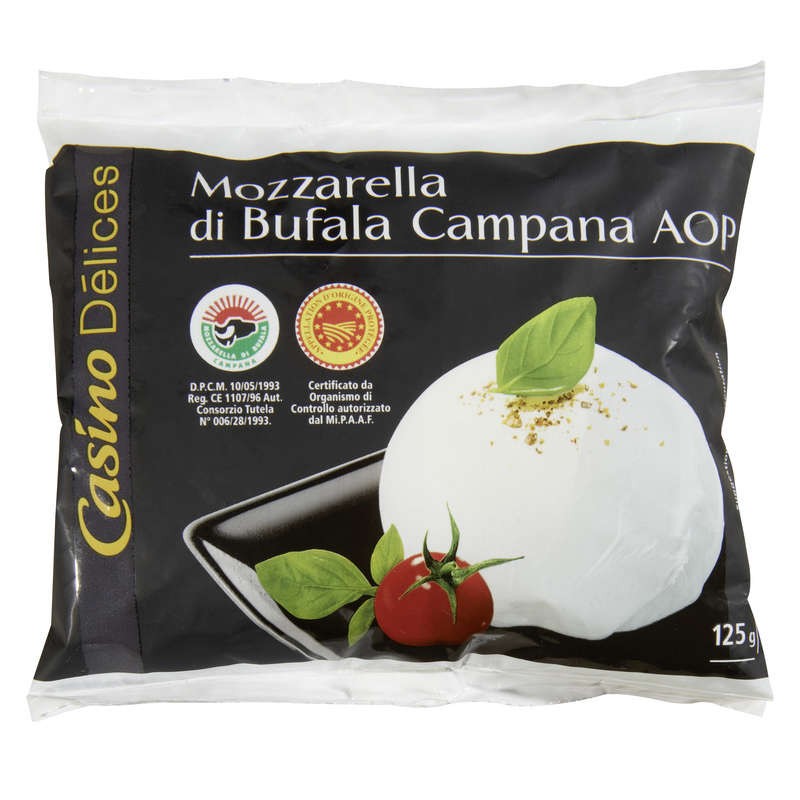 CASINO DÉLICES Mozzarella Di Bufala Campana - 125g