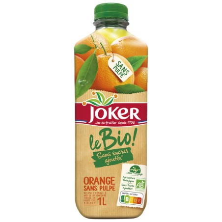 JOKER Jus d'orange Sans Pulpe Bio - 1L