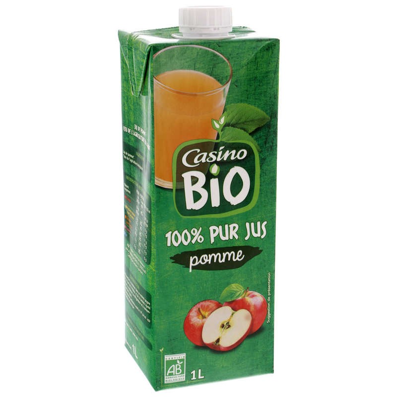 CASINO Pur jus pomme Bio - 1L