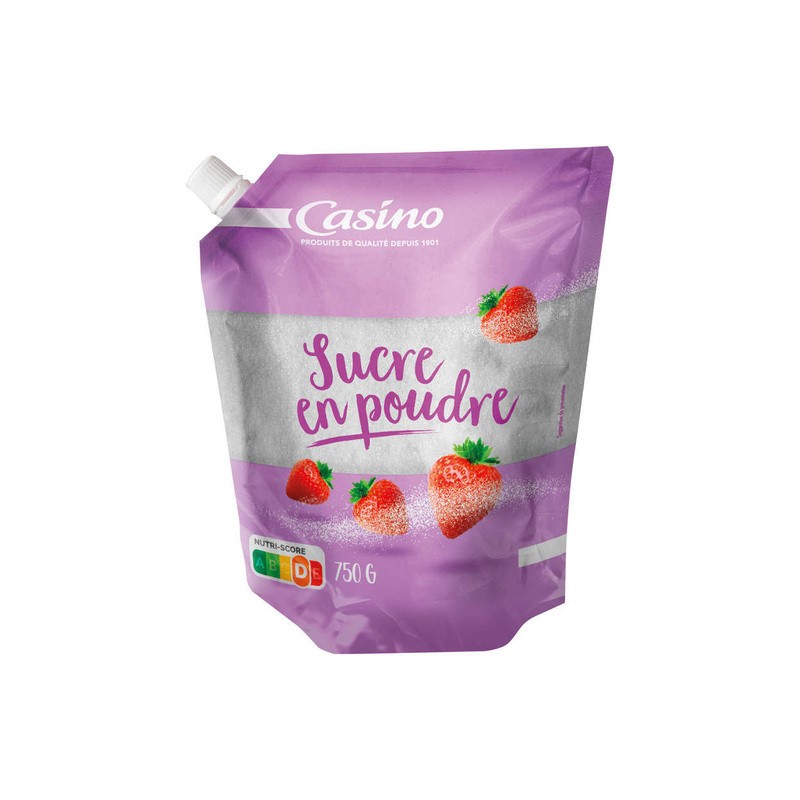 CASINO Sucre blanc en poudre Doypack - 750g