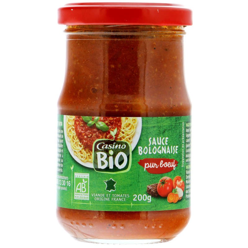 CASINO Sauce bolognaise Bio - 200g