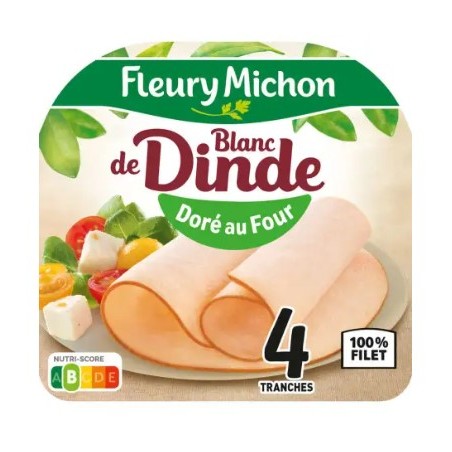 FLEURY MICHON Blanc de dinde doré au four - 160g