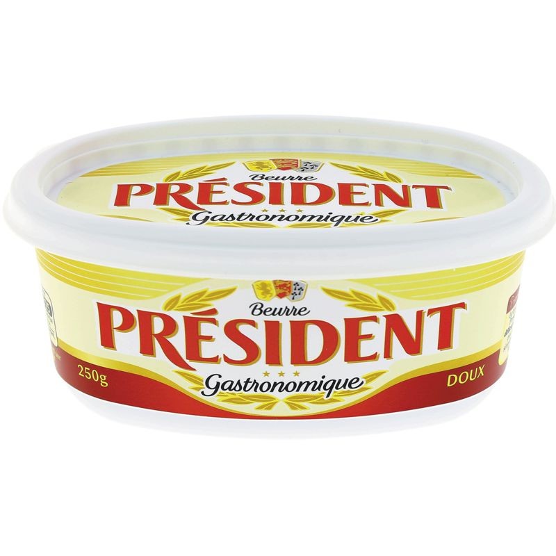 PRESIDENT Beurre doux 82%Mg - 250g