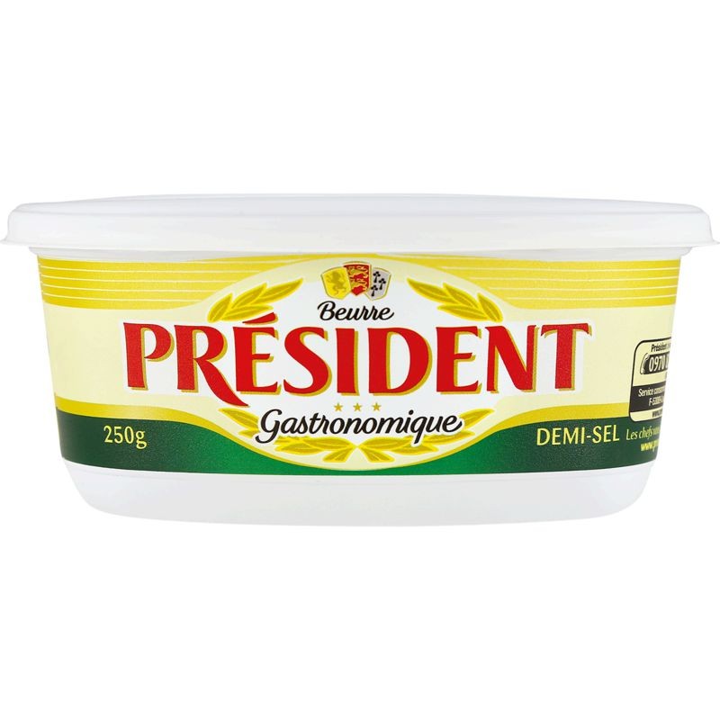 PRESIDENT Beurre demi-sel 80%Mg - 250g