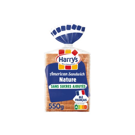 HARRY'S Pain de mie nature American Sandwich - 550g