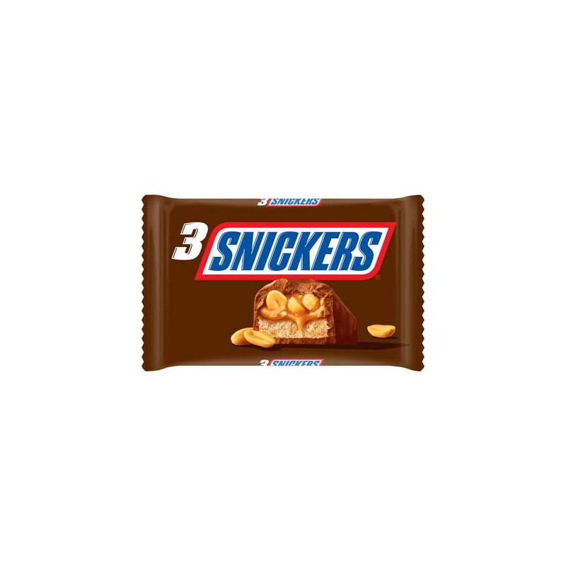 SNICKERS Barres x3 - 150g