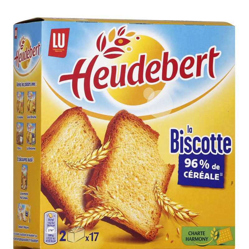 HEUDEBERT Biscottes natures x34 - 300g