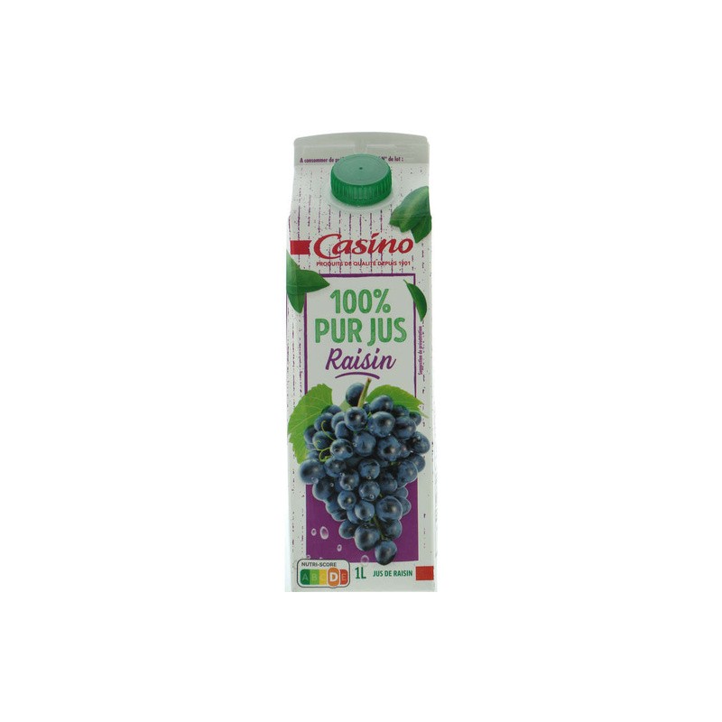 CASINO Pur jus de raisin - 1L