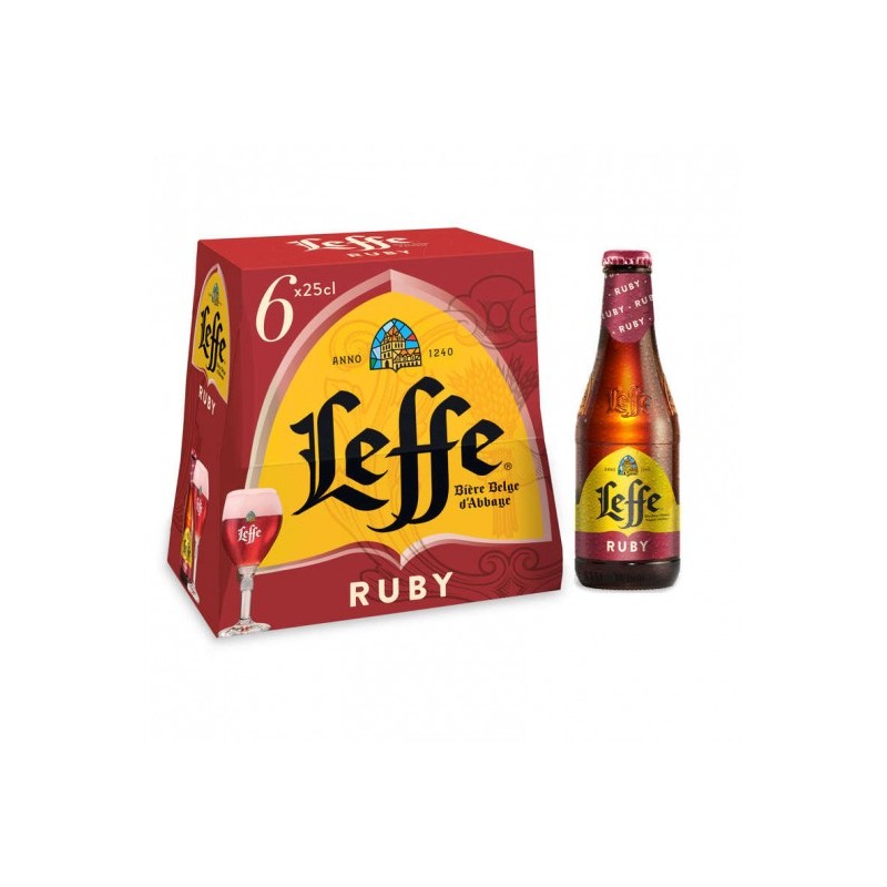 LEFFE Bière Ruby 5° - 6x25cl