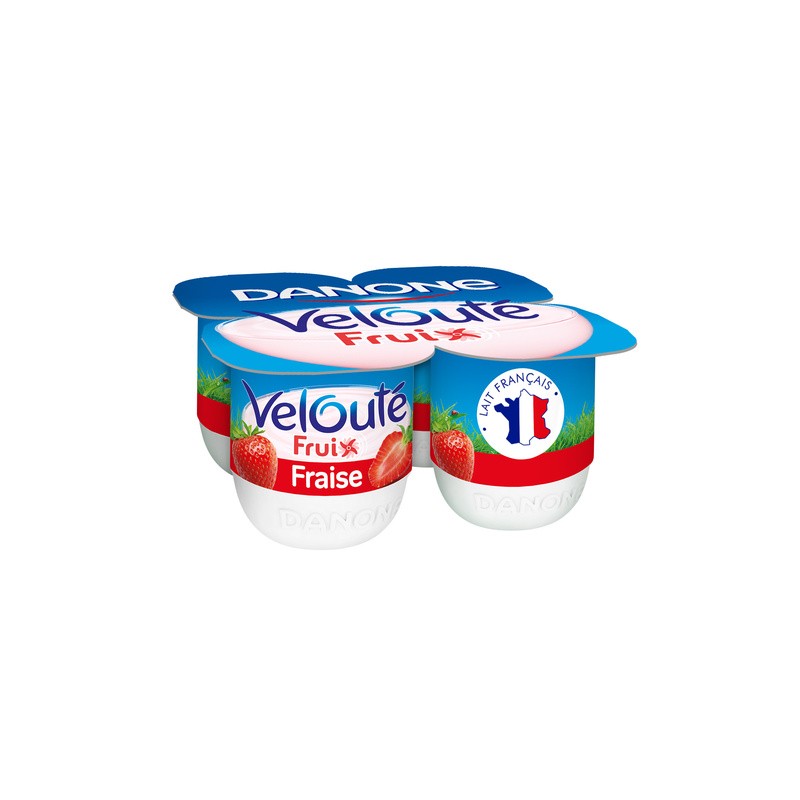 DANONE Velouté Fruix fraise - 4x125g