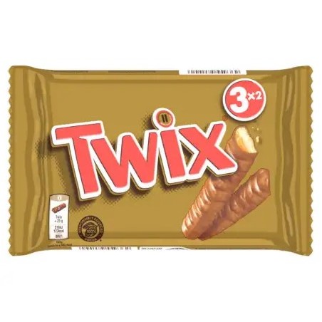 TWIX Barre chocolatée x3 - 150g