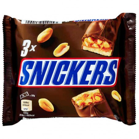 SNICKERS Barres x3 - 150g