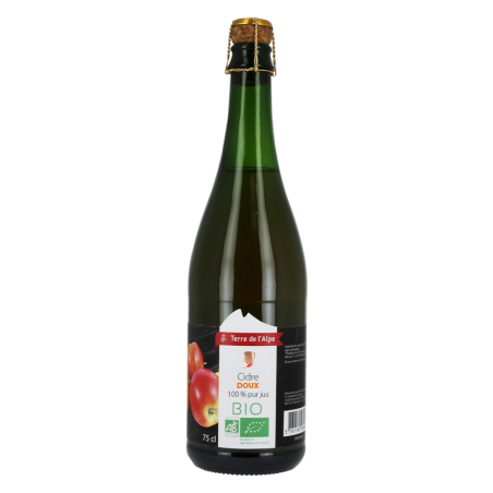 TERRE DE L'ALPE Cidre doux Bio - 75cl