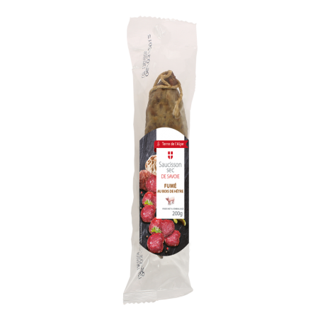 TERRE DE L'ALPE Saucisson sec de Savoie Fumé - 200g