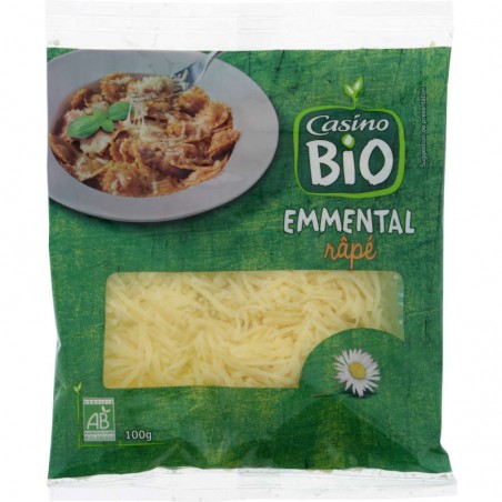 CASINO BIO Emmental rapé 28%MG Bio 100g