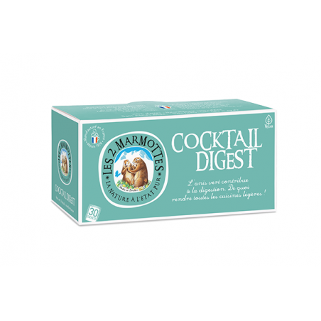 LES 2 MARMOTES Infusion cocktail digest 30 sachets - 55g