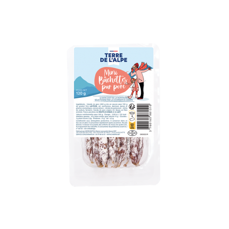 TERRE DE L'ALPE Mini Bûchettes Nature - 120g