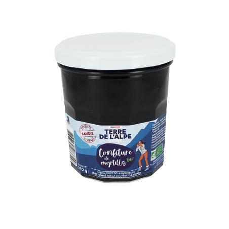 TERRE DE L'ALPE Confiture de Myrtilles sauvages Bio - 370g