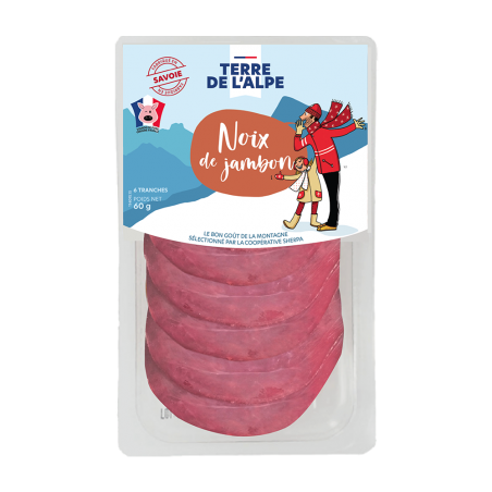 TERRE DE L'ALPE Noix de Jambon 6 tranches - 50g