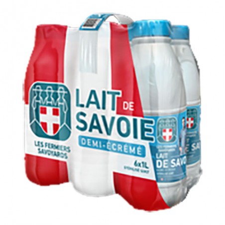 METRAL Lait de Savoie 1/2 écrèmé - 6x1L