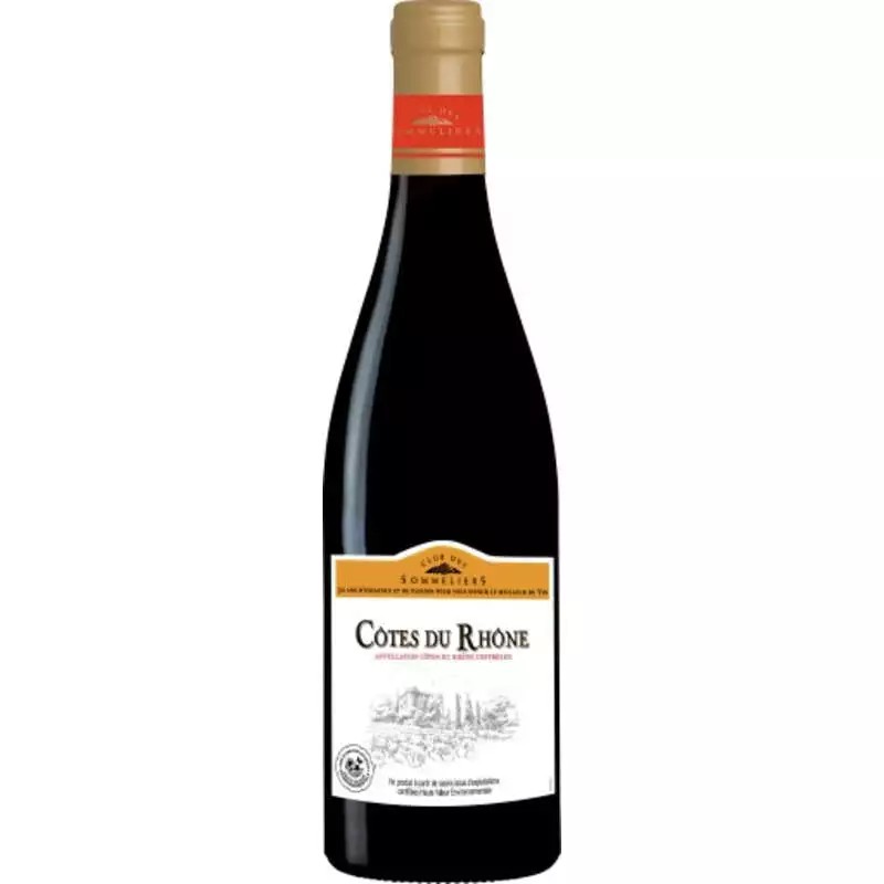 CLUB DES SOMMELIERS Côtes du Rhône Rouge - 75cl